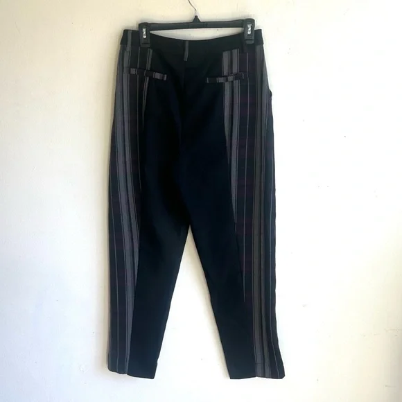 Disturbia Gambit Spliced Check Goth Tapered Trousers Size 6 NWT - Picture 5 of 12